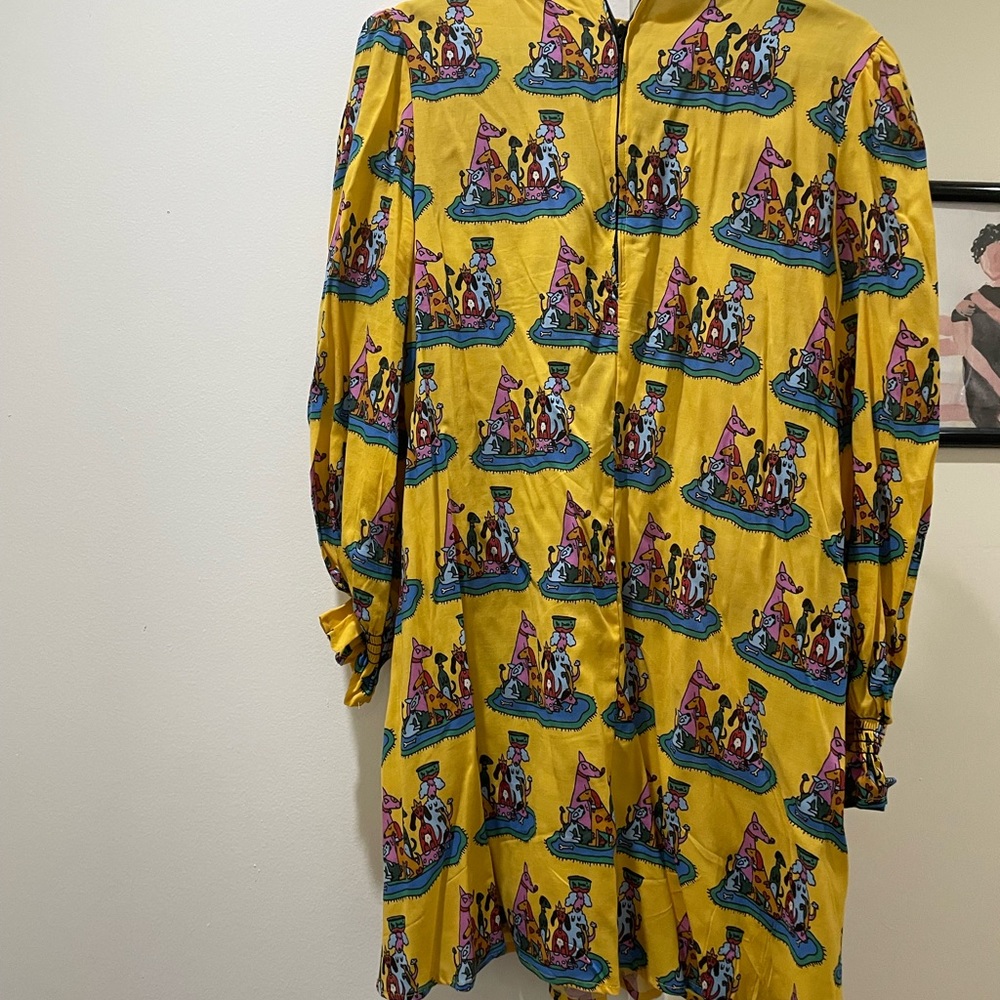 Women’s Nooworks Dog Party Print Dress in Stevie Style, size M. - Picture 3 of 7